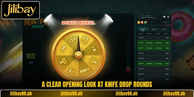 A clear opening look at Knife Drop rounds A clear opening look at Knife Drop rounds