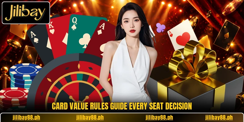 Card value rules guide every seat decision Card value rules guide every seat decision