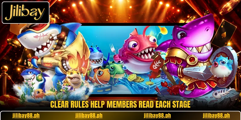 Clear rules help members read each stage Clear rules help members read each stage
