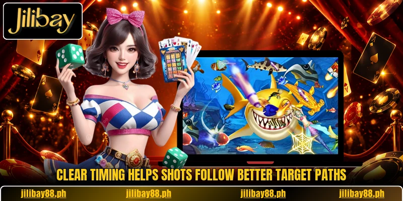 Clear timing helps shots follow better target paths Clear timing helps shots follow better target paths