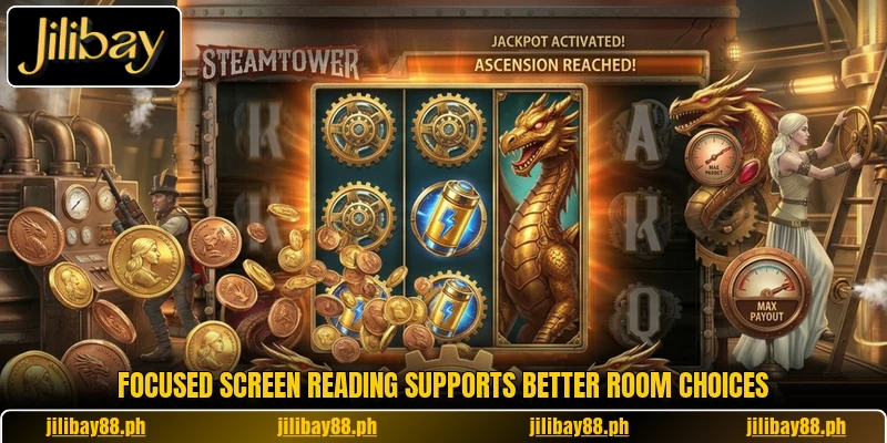 Focused screen reading supports better room choices Focused screen reading supports better room choices