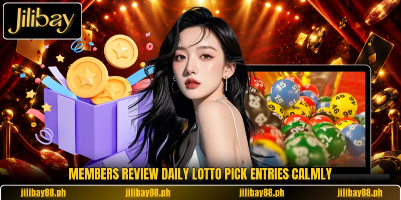 Members review Daily Lotto Pick entries calmly Members review Daily Lotto Pick entries calmly