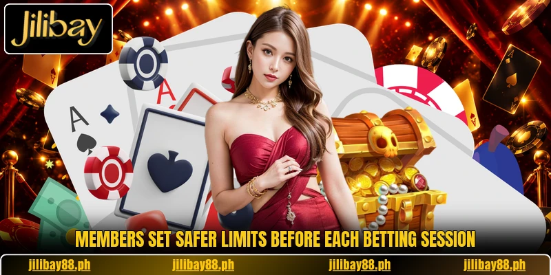 Members set safer limits before each betting session Members set safer limits before each betting session