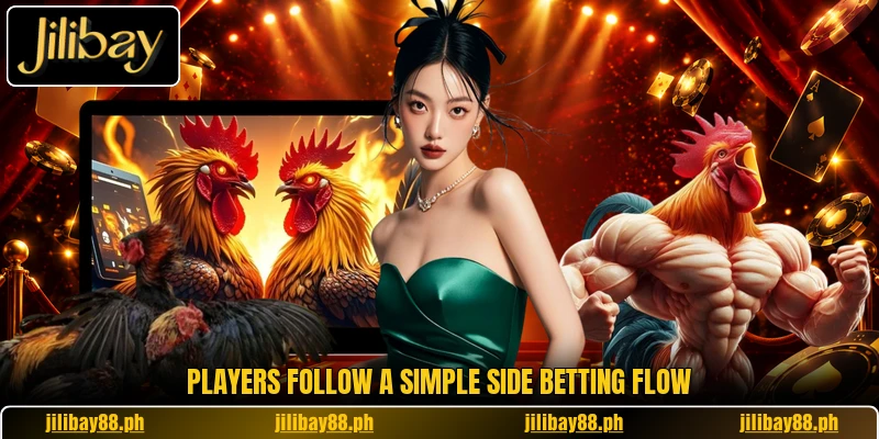 Players follow a simple side betting flow Players follow a simple side betting flow