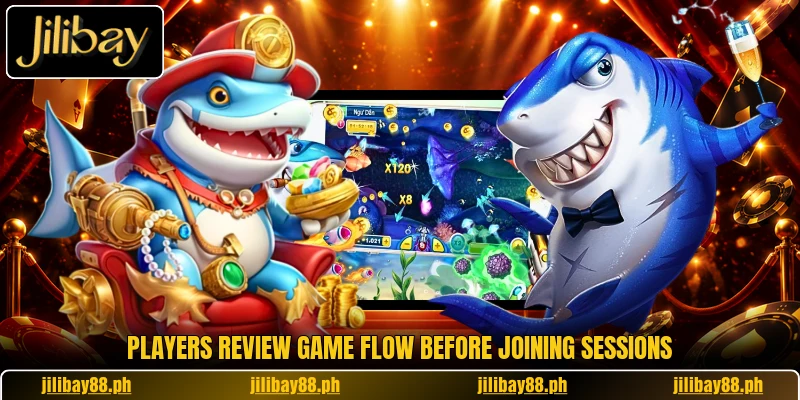 Players review game flow before joining sessions Players review game flow before joining sessions
