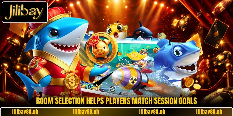 Room selection helps players match session goals