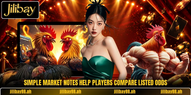 Simple market notes help players compare listed odds Simple market notes help players compare listed odds