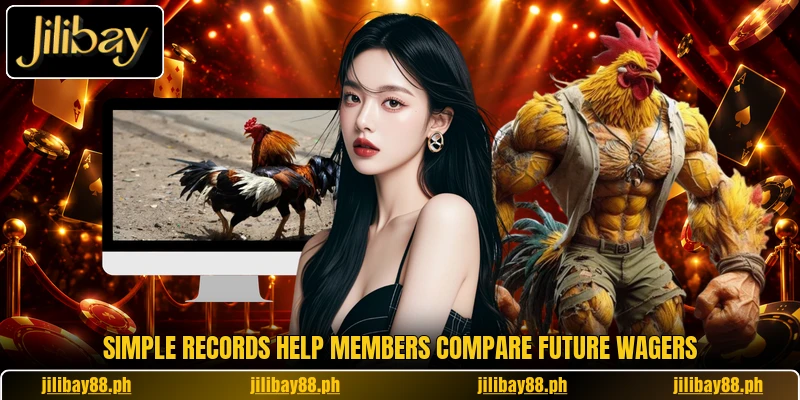 Simple records help members compare future wagers Simple records help members compare future wagers