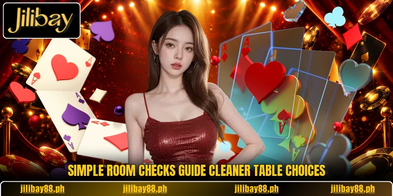 Simple room checks guide cleaner table choices