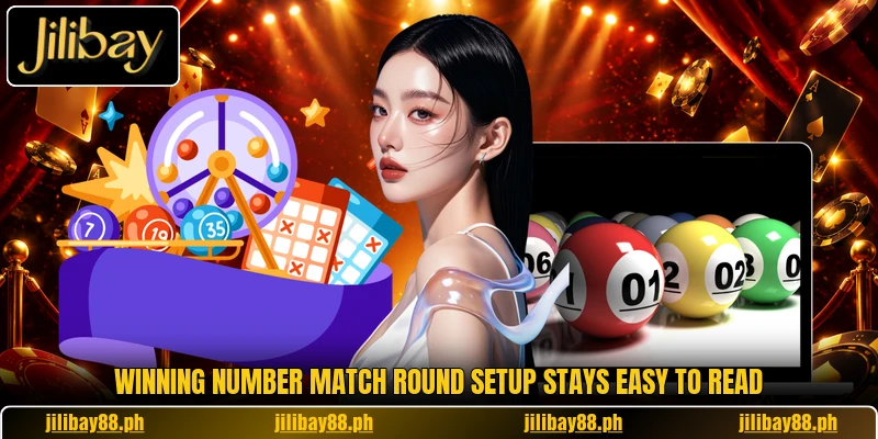 Winning Number Match round setup stays easy to read